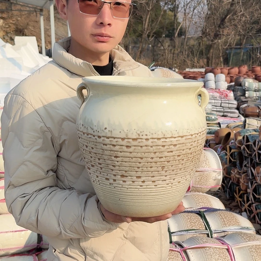 紫砂花盆口25高25（一个白色泡泡沈