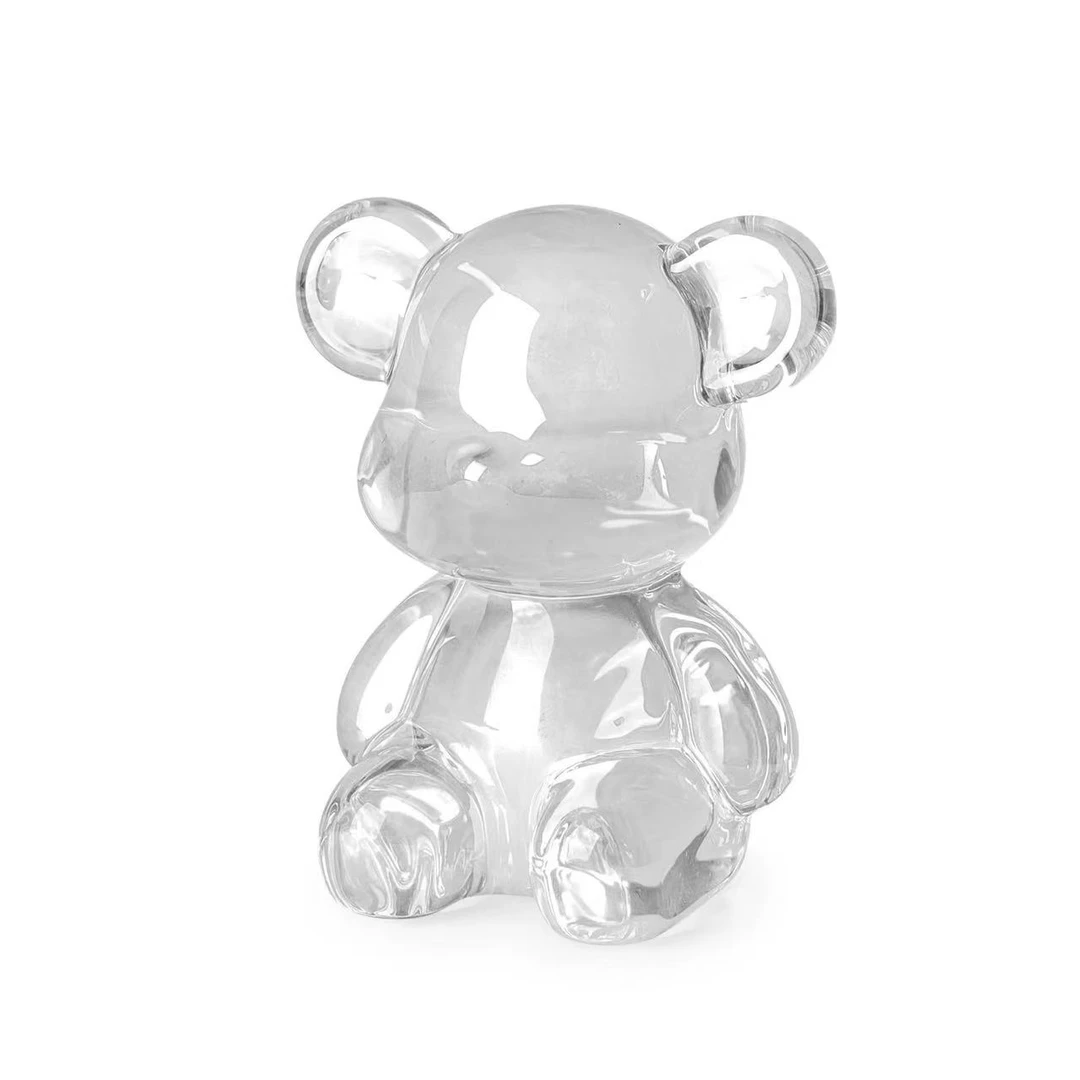 轻奢水晶坐姿暴力熊桌面板件车载装饰办公客厅卧室摆件