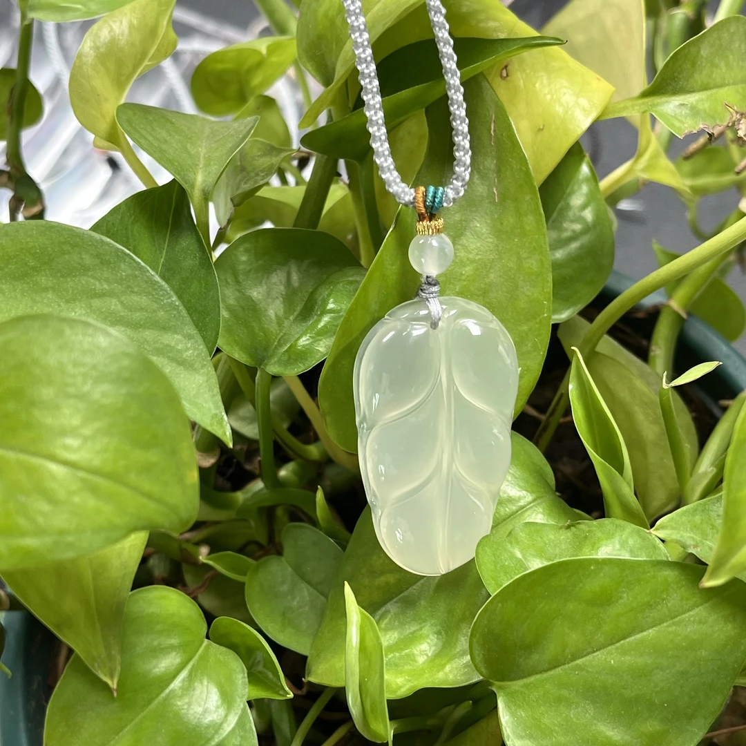 玛瑙高冰透佛公叶子