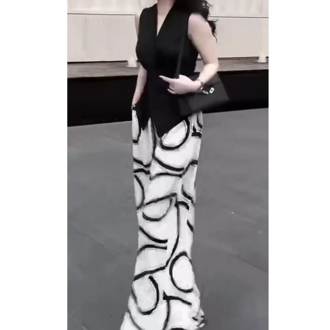 2025夏超火酷辣拽姐大方得体穿搭一整套韩系慵懒巨好看套装Z5529