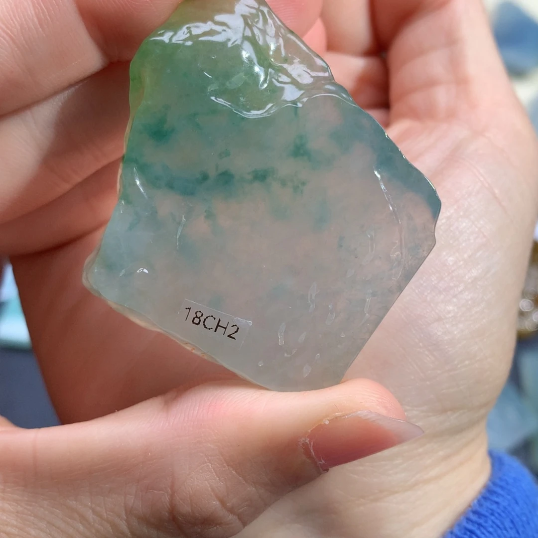 ❥***e定制翡翠未镶嵌天然缅甸翡翠不包工包邮