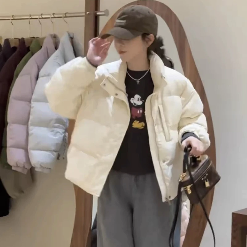 韩系立领女短款 2025新款加厚保暖面包服小个子韩版外套 4590