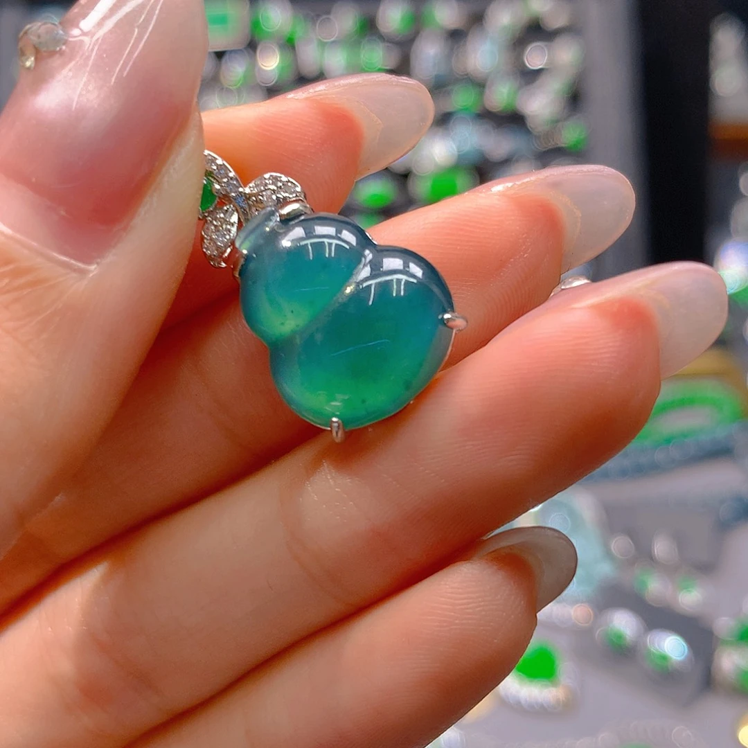 翡翠未镶嵌耳饰天然翡翠