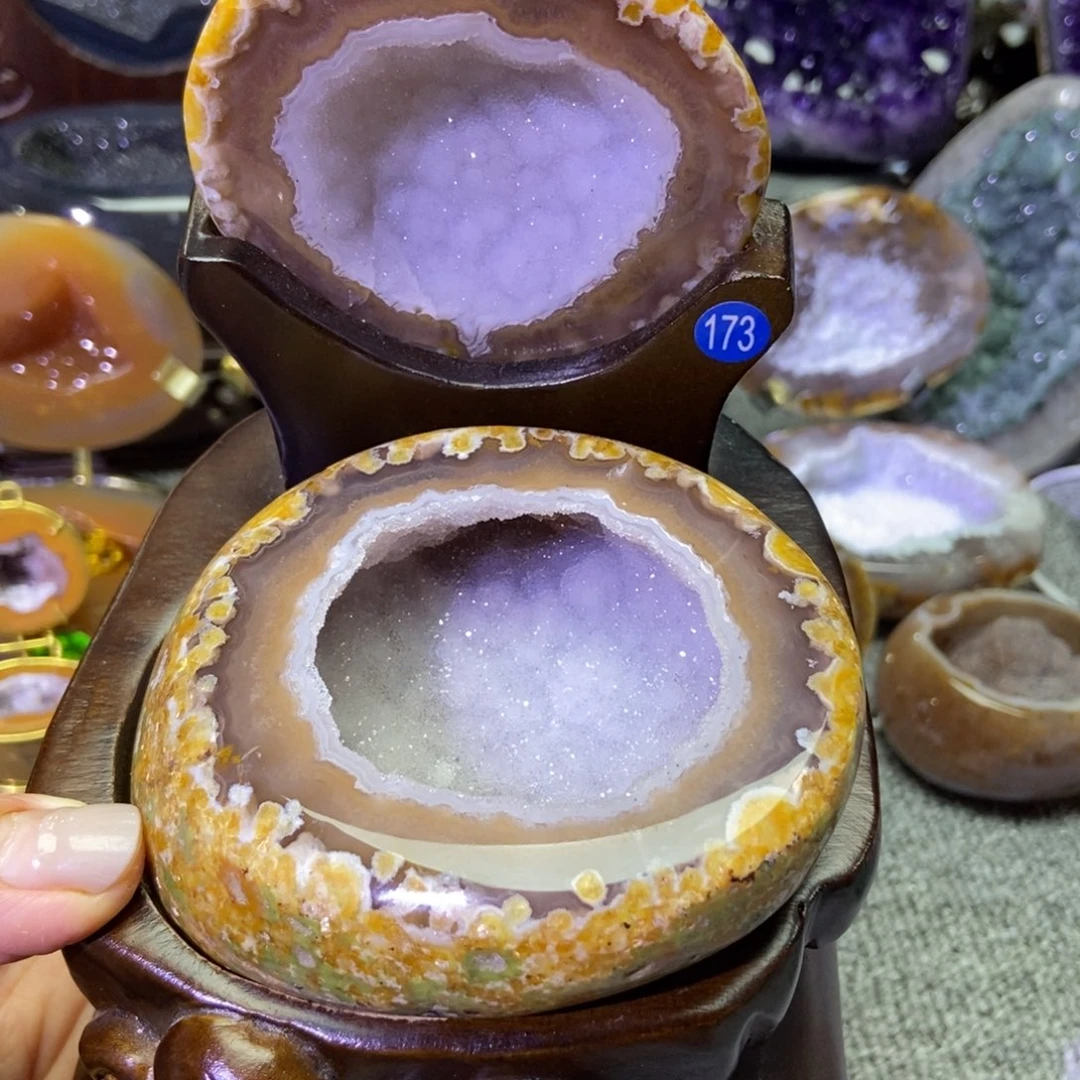 紫晶摆件未镶嵌水晶