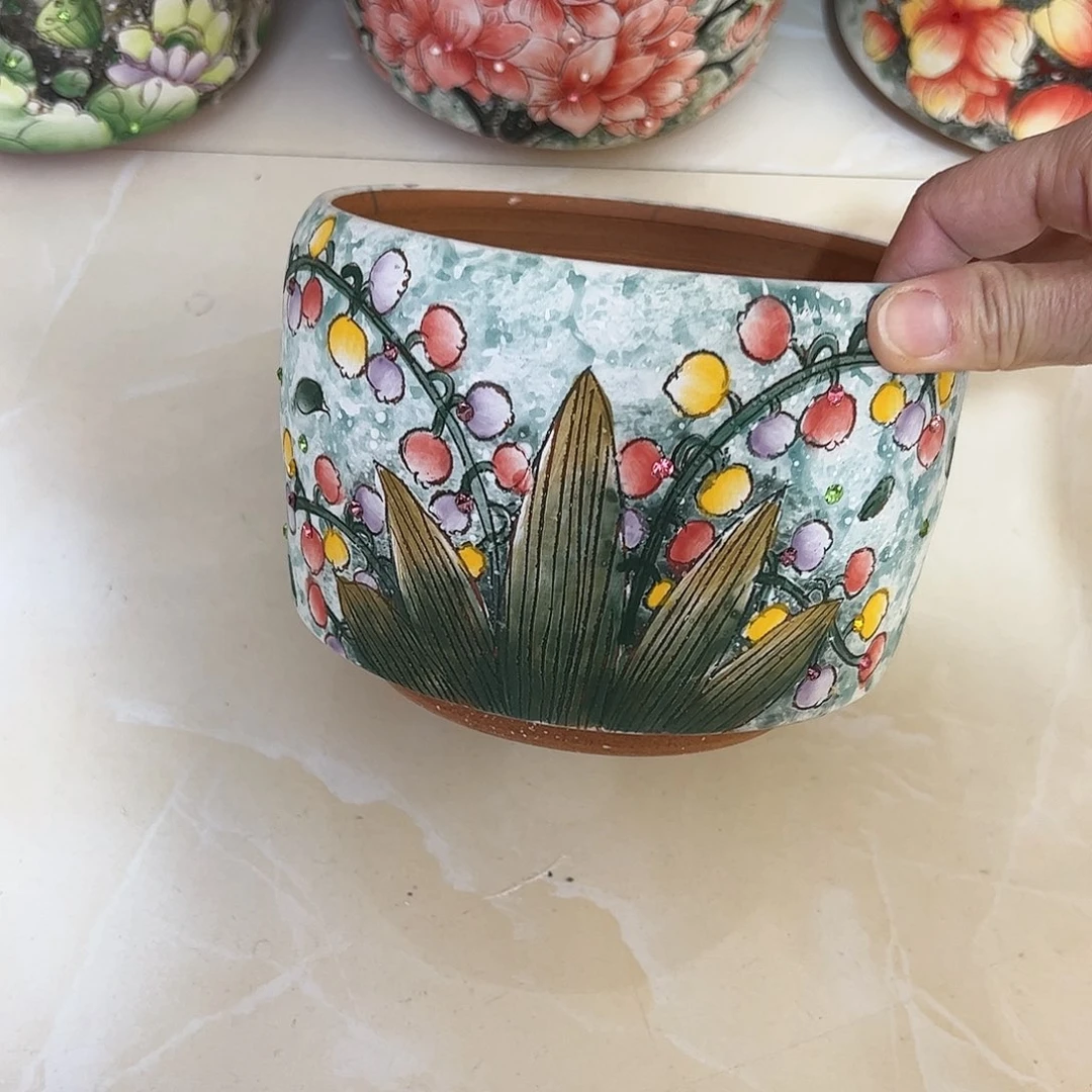 景德镇陶瓷花盆景德镇陶瓷花盆