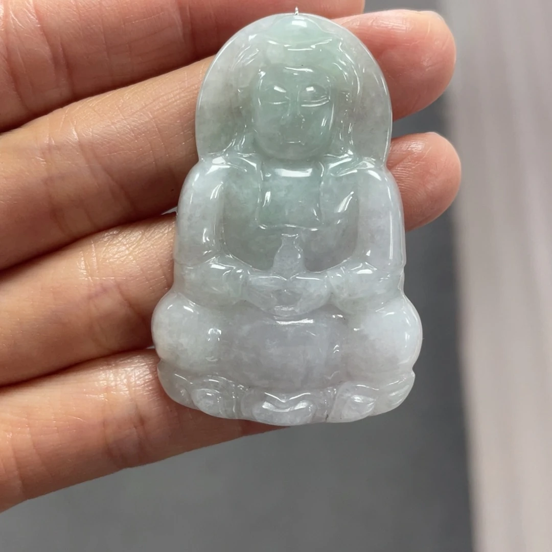 翡翠颈饰未镶嵌观音