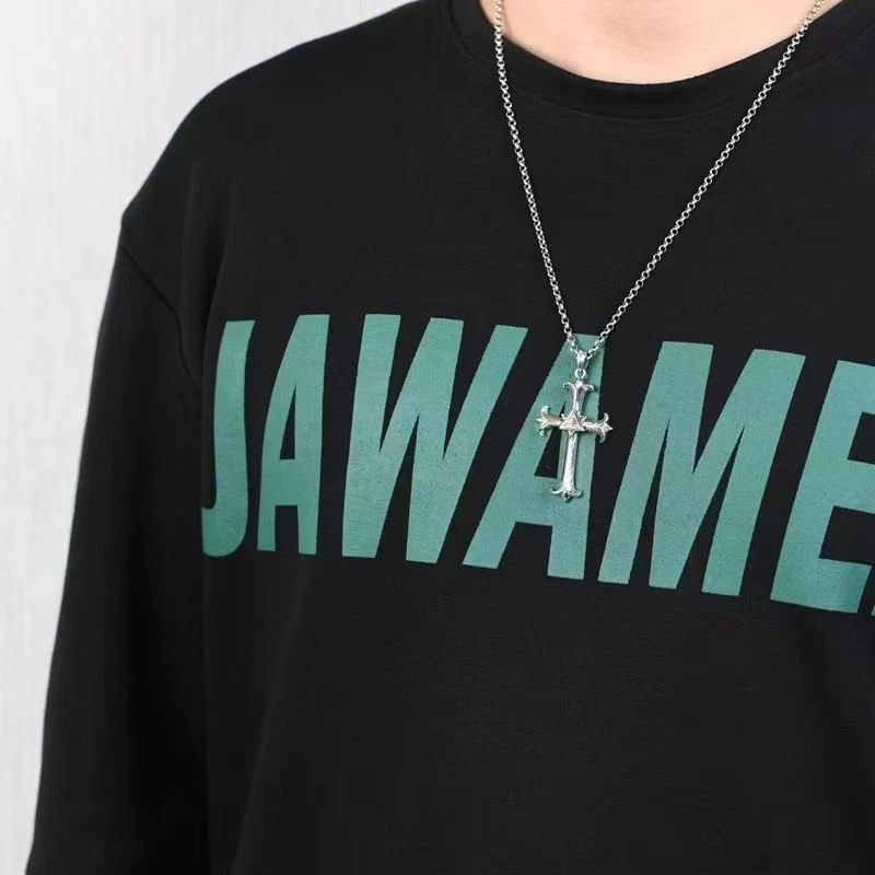 合金项链 十字花布鲁斯之眼项链