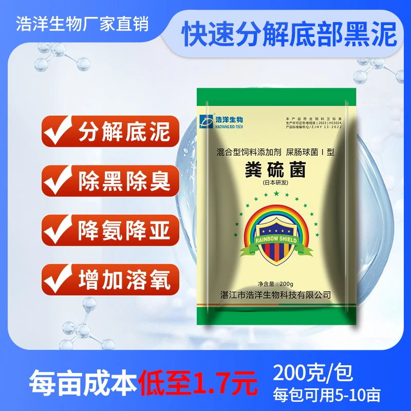 水产养殖粪硫菌厂家直销2箱送1箱分解黑臭底泥净化水质增加底氧