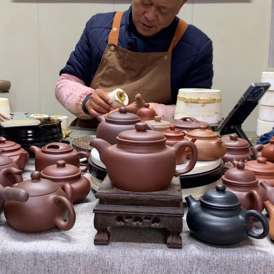 茶壶紫泥大蕴德钟280 c半手工制作