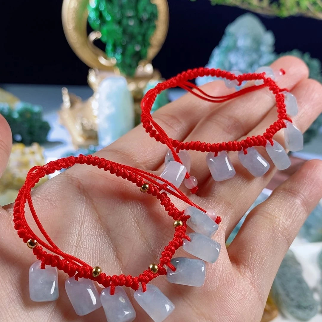 定制翡翠未镶嵌天然a货翡翠手串