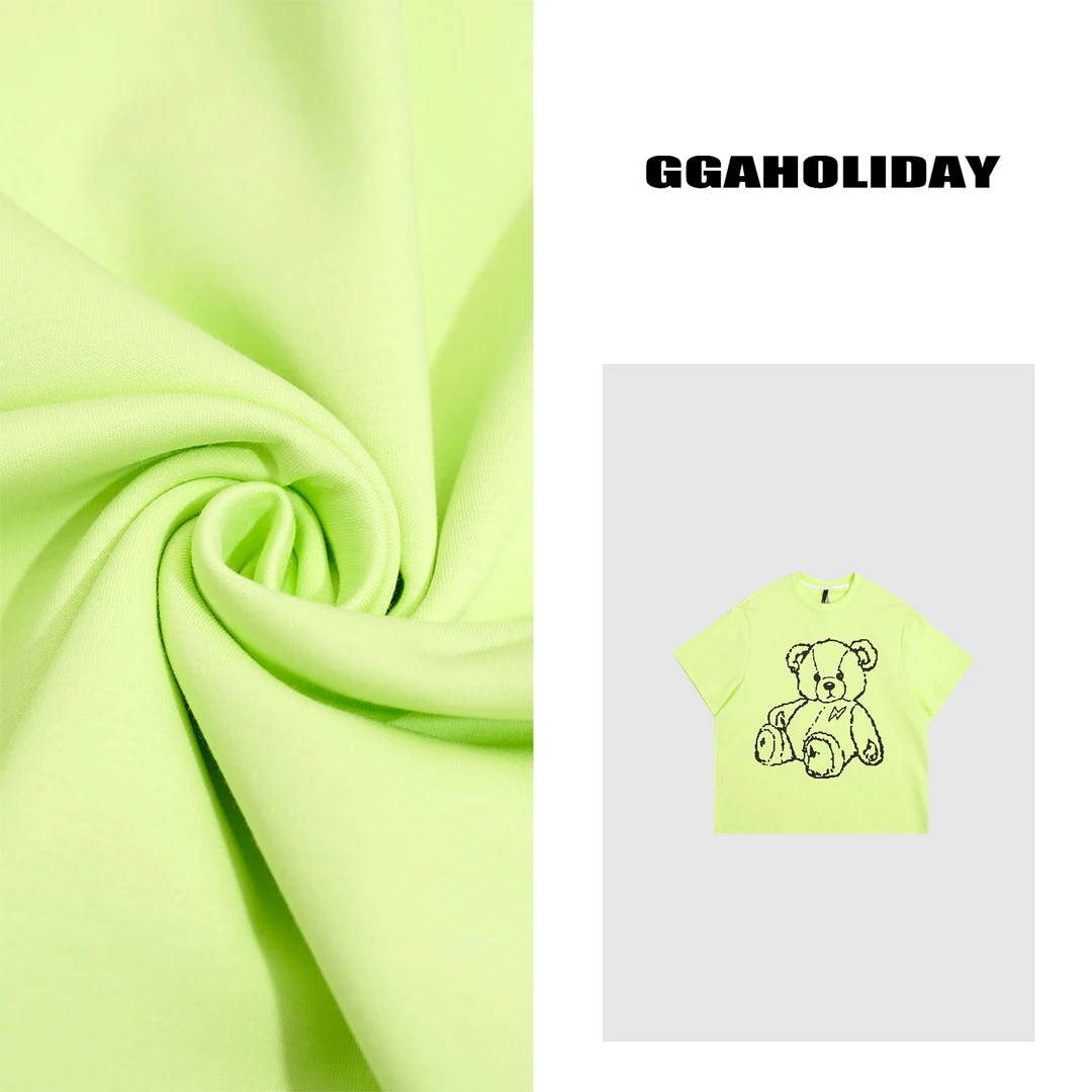 GGAHOLIDAY设计师时尚宽松休闲潮流圆领半袖短袖T恤上衣-152150