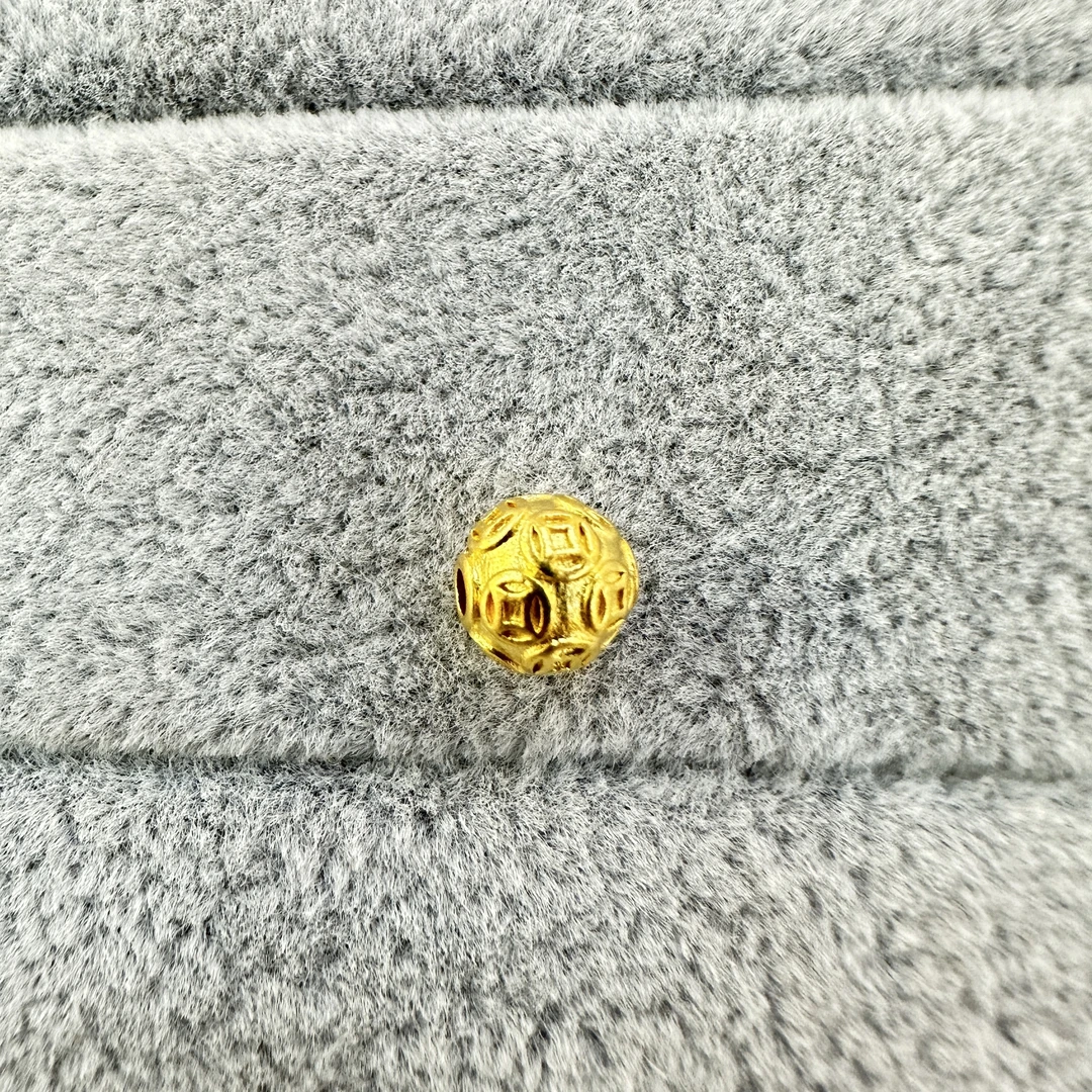 【南森金选】足金999新款金钱珠LAZ239（一颗）