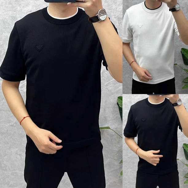 9507秋冬新品上装毛衣短袖叠色羊毛针织衫S