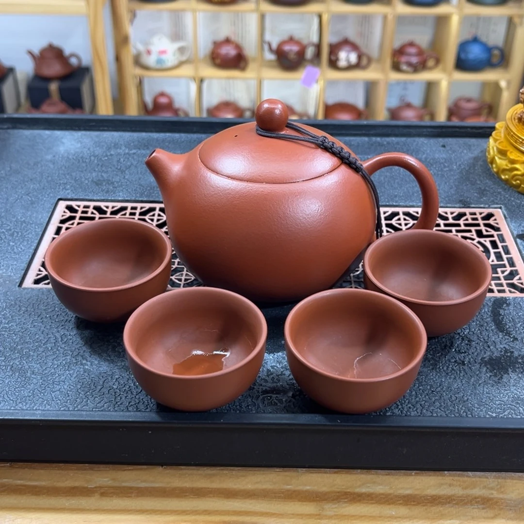 紫砂紫砂胖西施（一壶四杯）