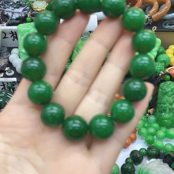 翡翠未镶嵌手链手链1