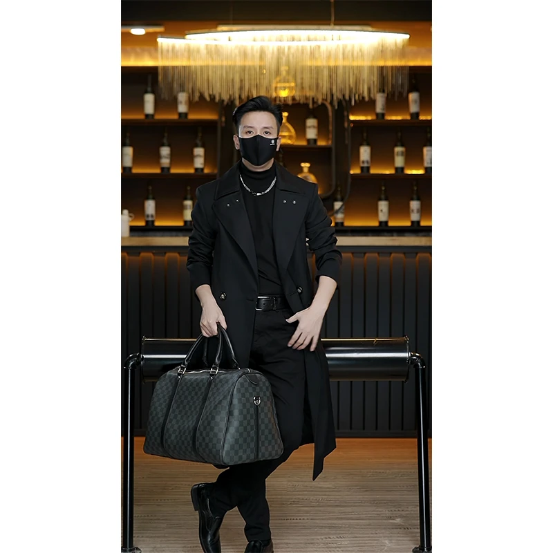 【亏本处理 不可退 】精纺羊毛大衣风衣 男士长款