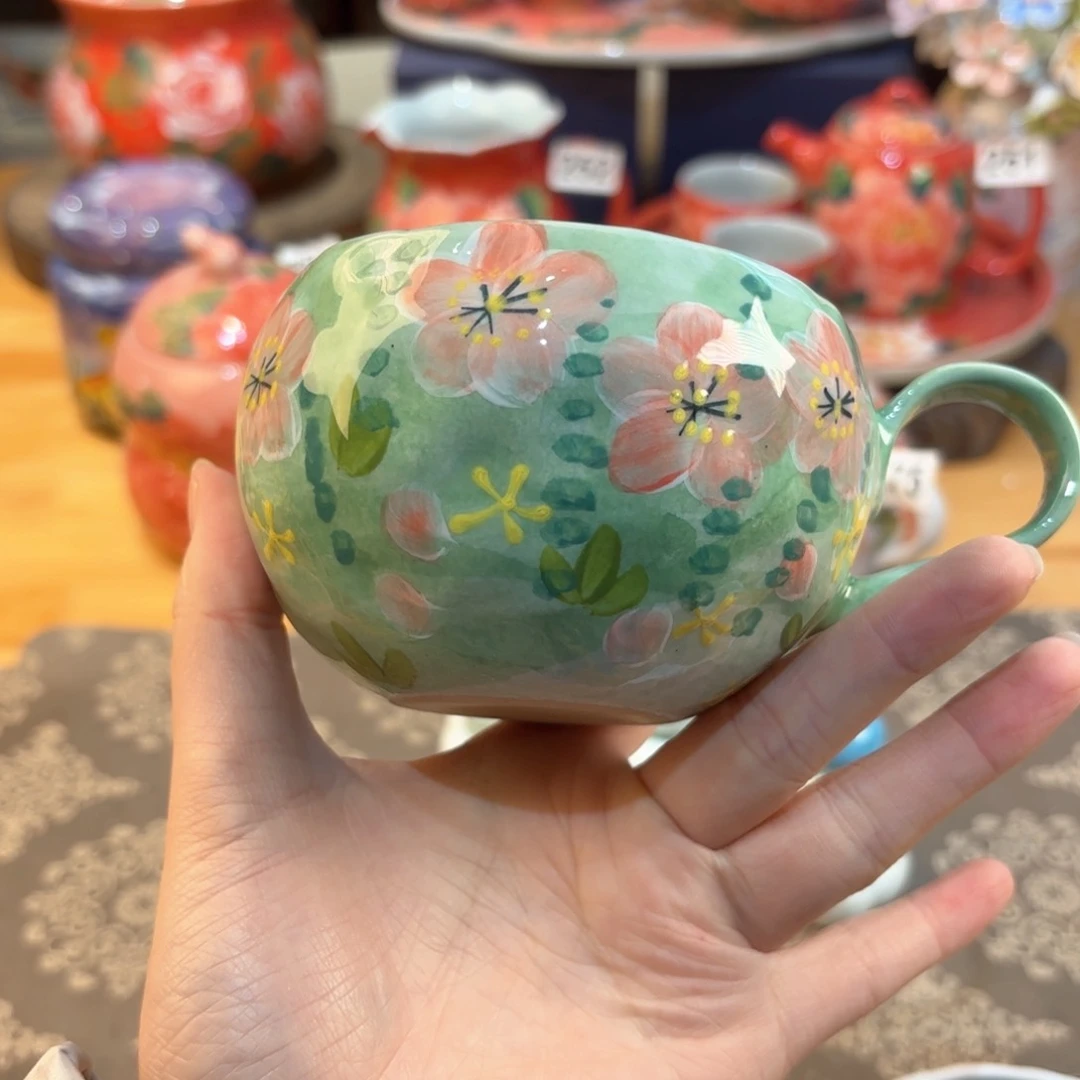 景德镇手绘高温釉下彩陶瓷茶具