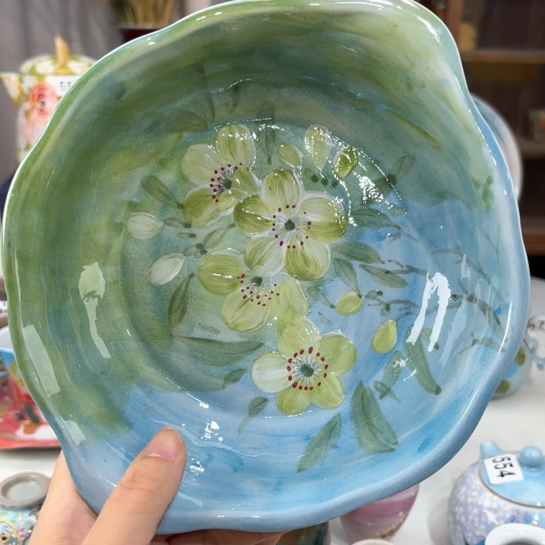 景德镇手绘高温釉下彩陶瓷茶具