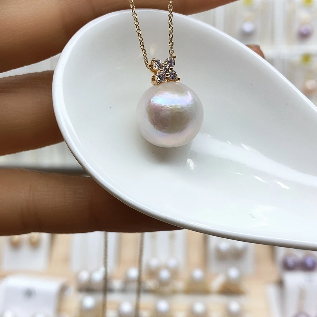 淡水珍珠颈饰合金