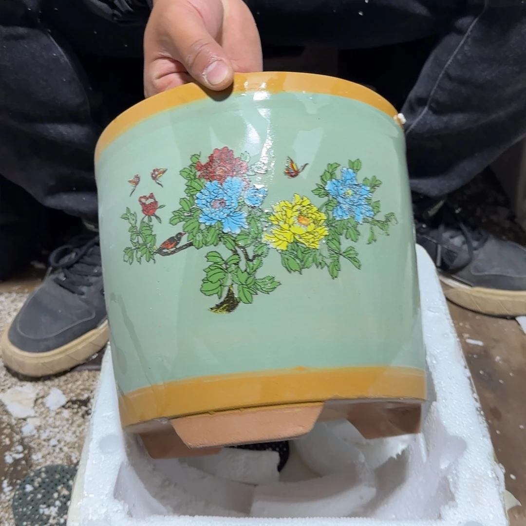 紫砂花盆口径23高度22