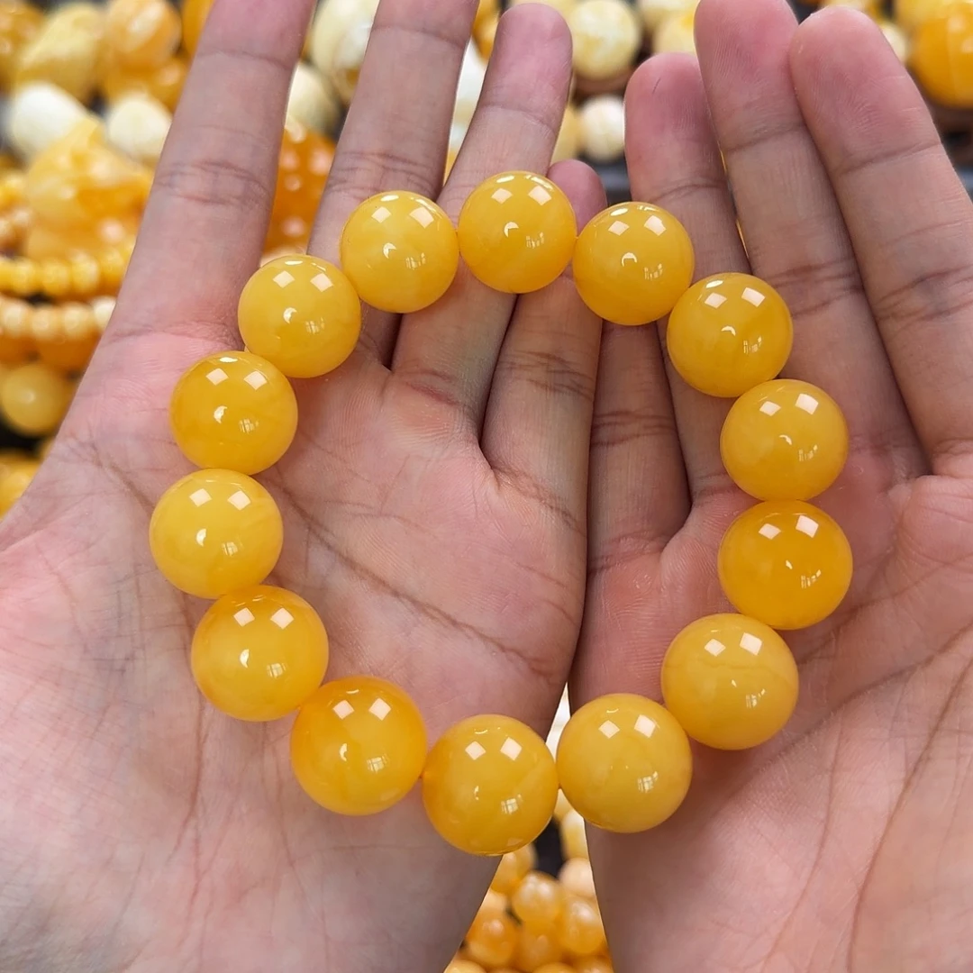 琥珀未镶嵌珠宝奇石18mm同料