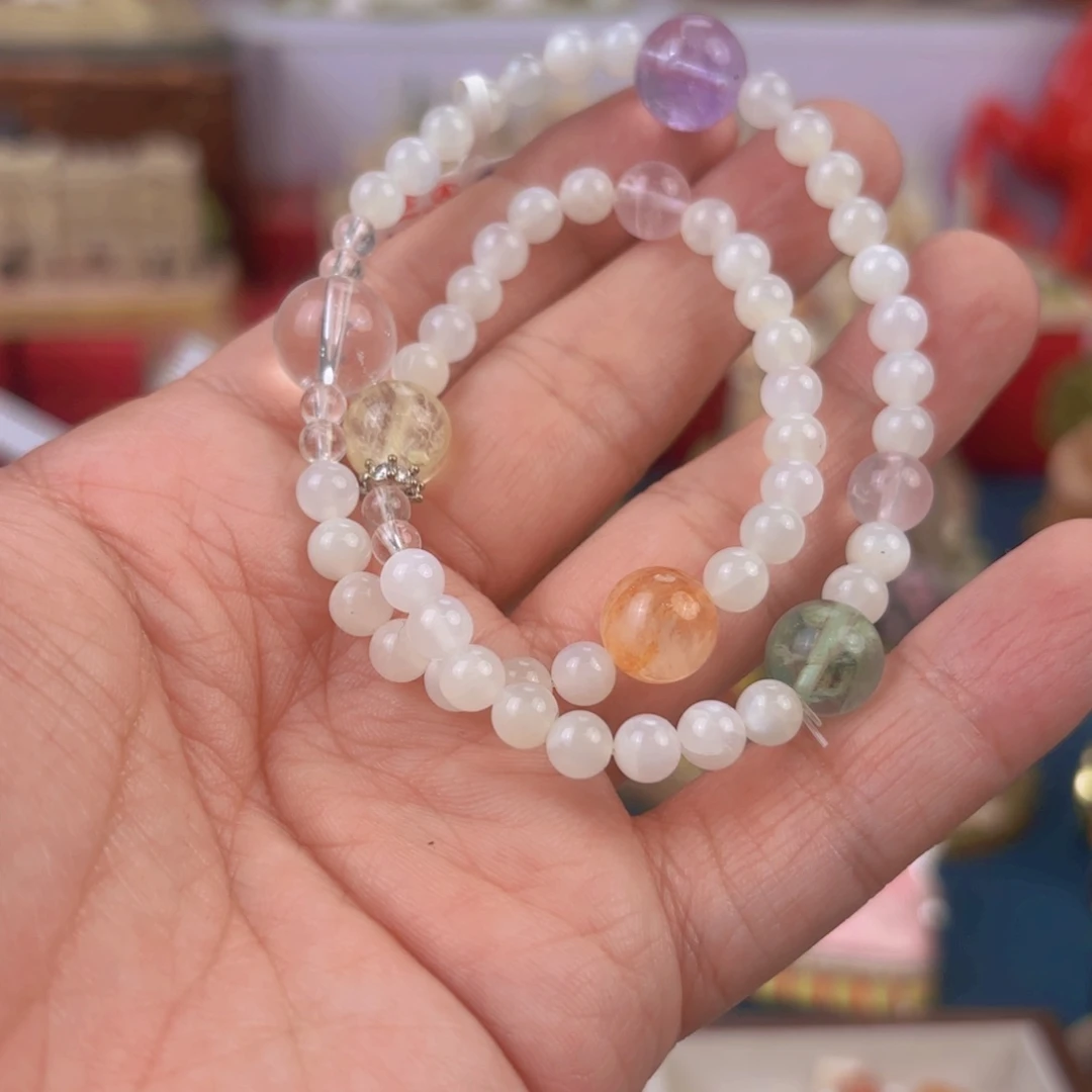 水晶银S925镶嵌手链手串手串手串手串