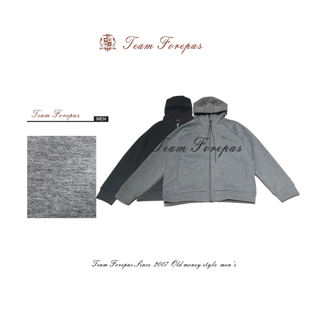 H8103-老钱风款休闲连帽外套