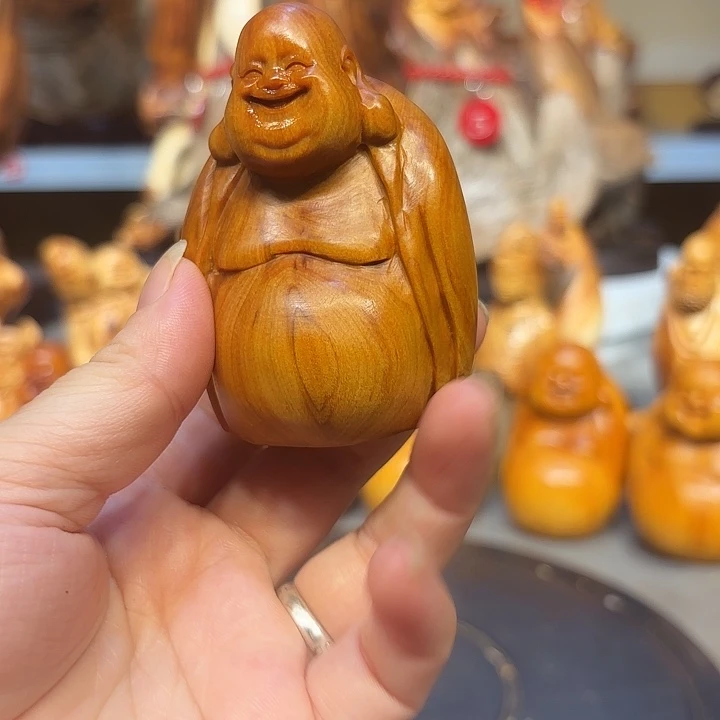 柏木太行崖柏弥勒佛