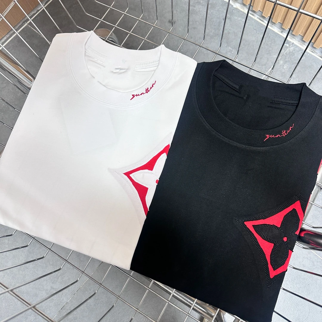 撞色拼接圆领短袖