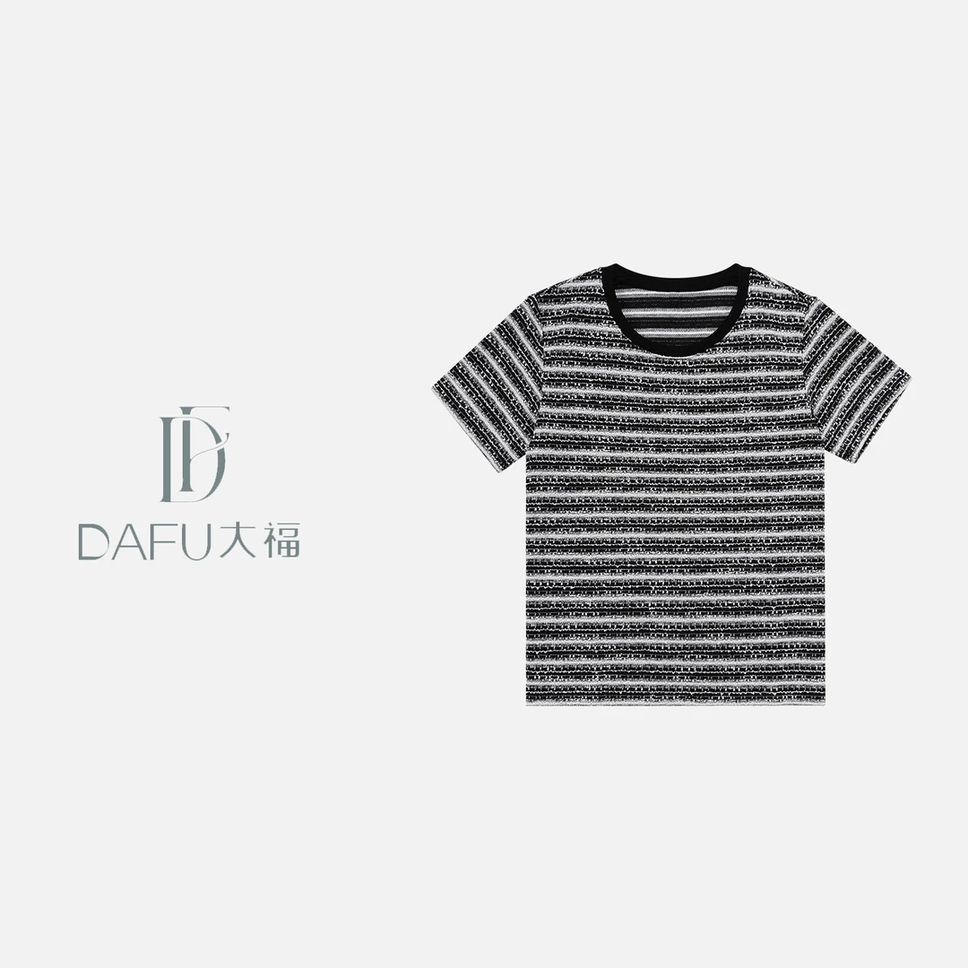 【C3061】#DF短袖T恤女夏季新款小香风减龄小衫夏日漂亮小上衣SS