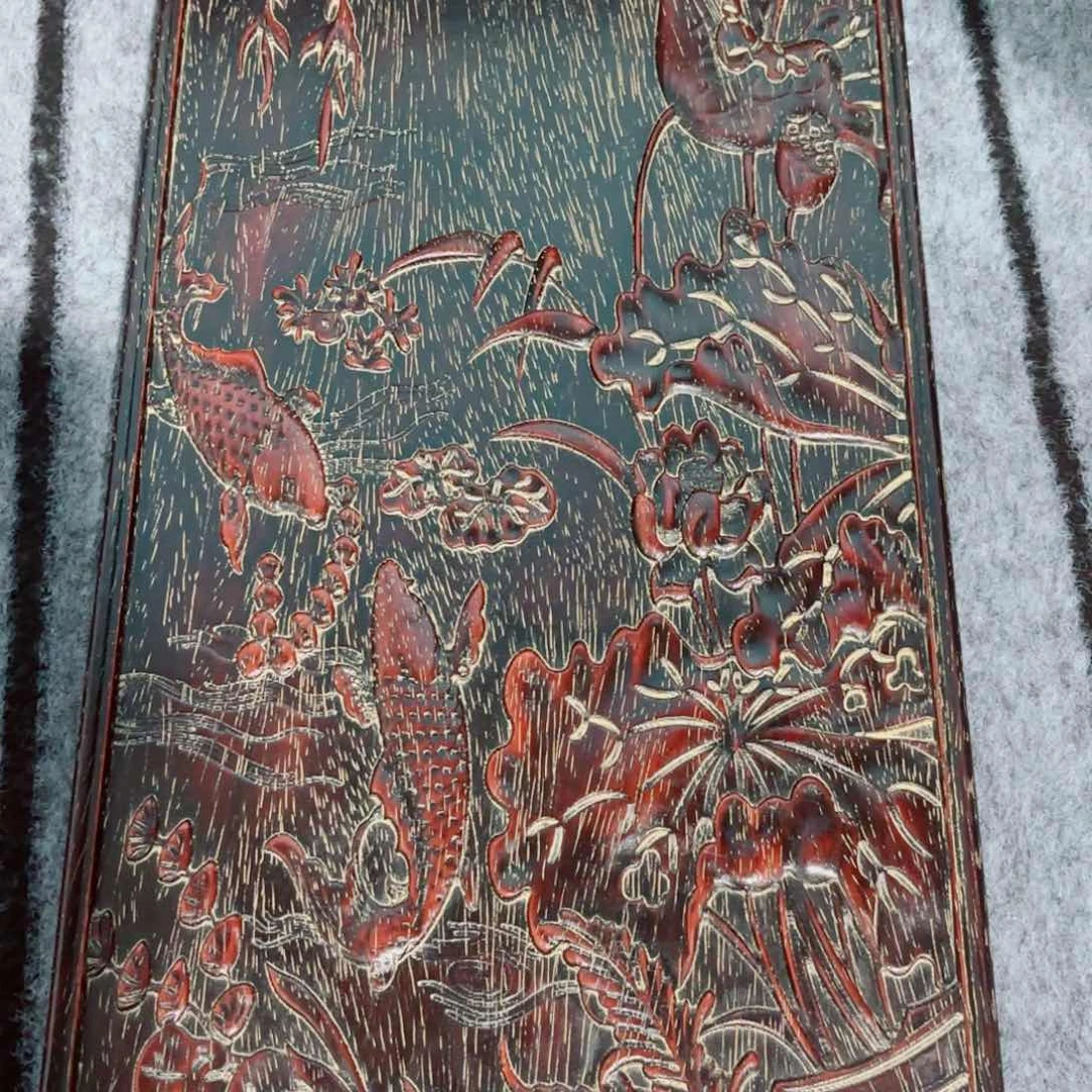 木旧藏紫檀木雕刻老式挂匾牌匾