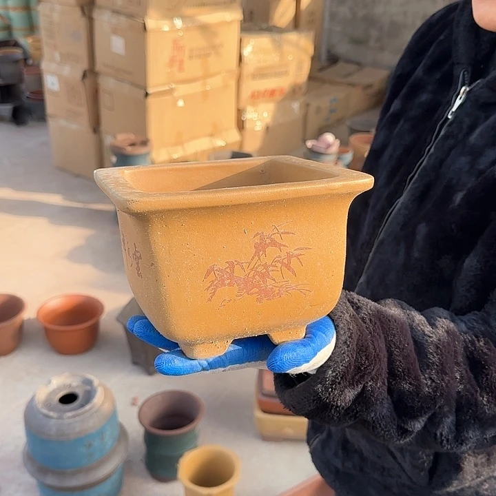 紫砂花盆瑕疵和瑕疵