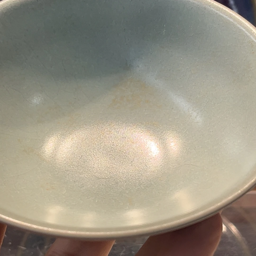 古***瓷摆件陶瓷制品汝瓷小碗