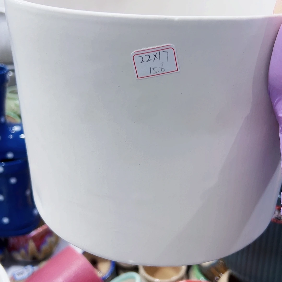 有孔外贸尾单陶瓷花盆凑单10米包邮