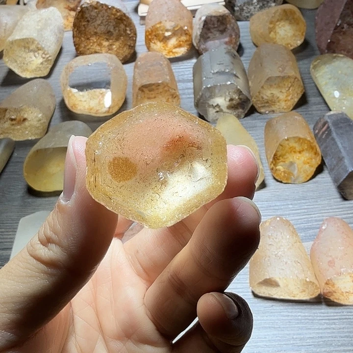 大***瓜水晶珠宝半成品未镶嵌