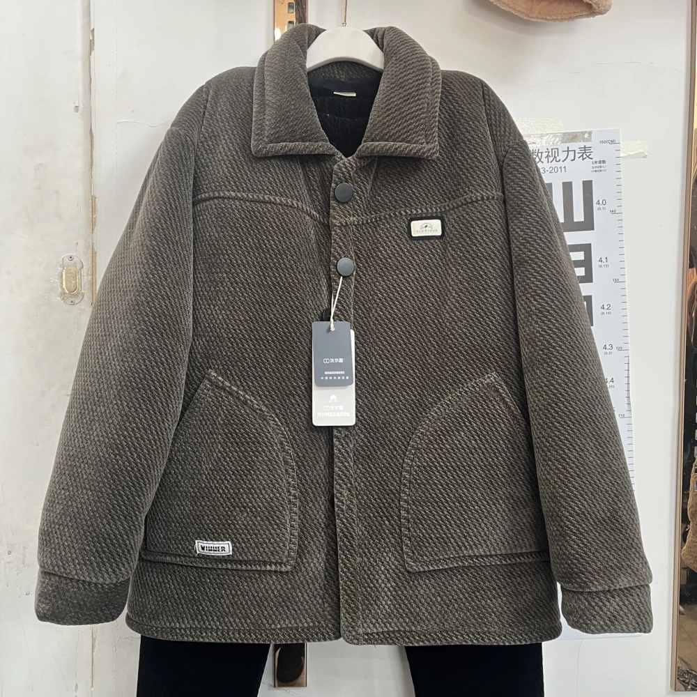 冬季男士外穿特厚加绒加厚可外穿家居服睡衣套装菠萝纹之