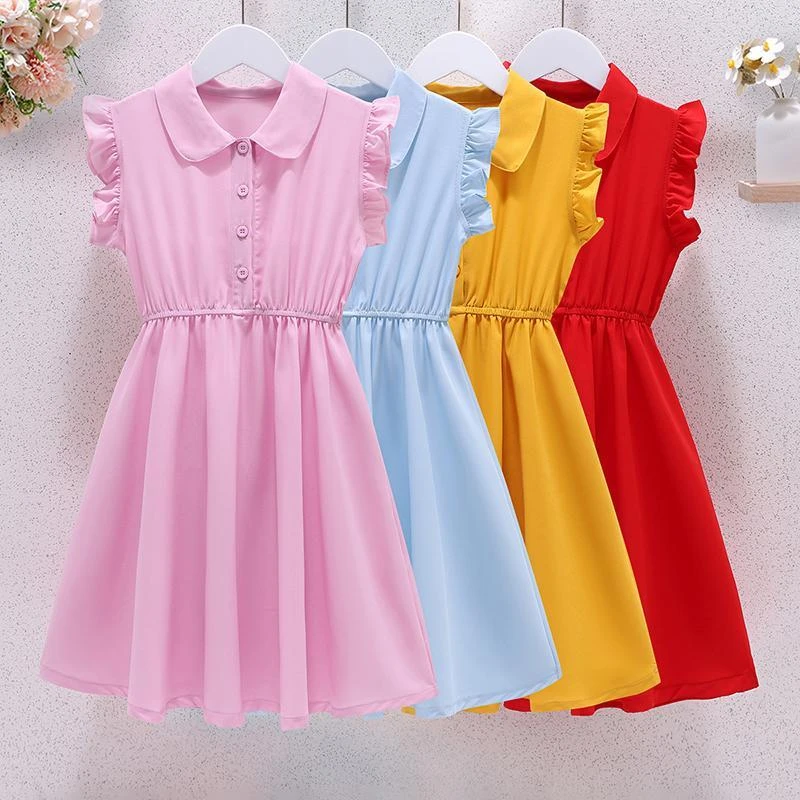 女童连衣裙夏季新薄款25时尚洋气潮中大童公主裙夏天裙子儿童夏装