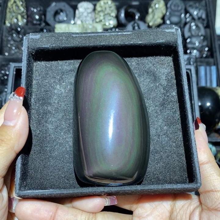 黑曜岩手链未镶嵌老**哥