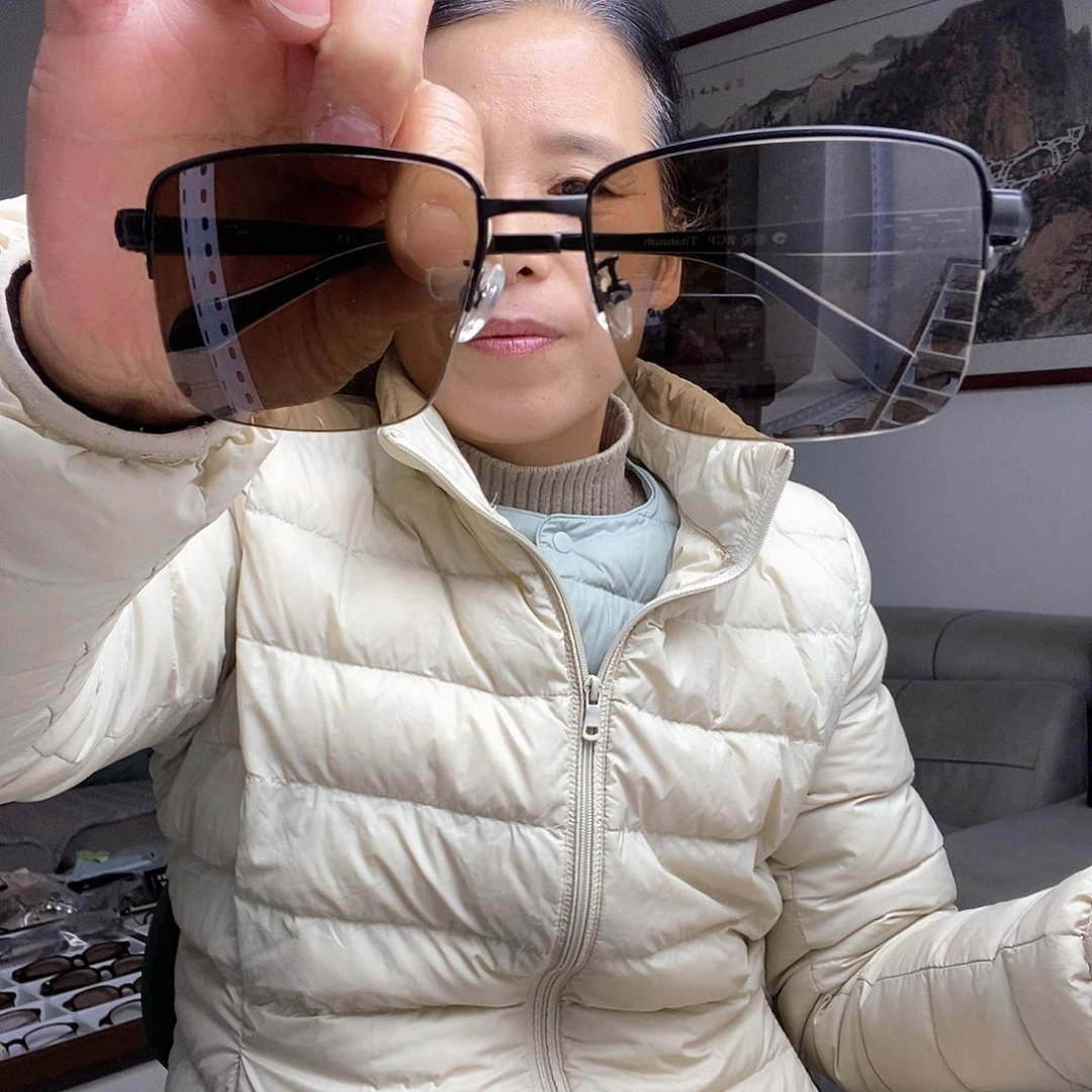 半框款天然石头镜