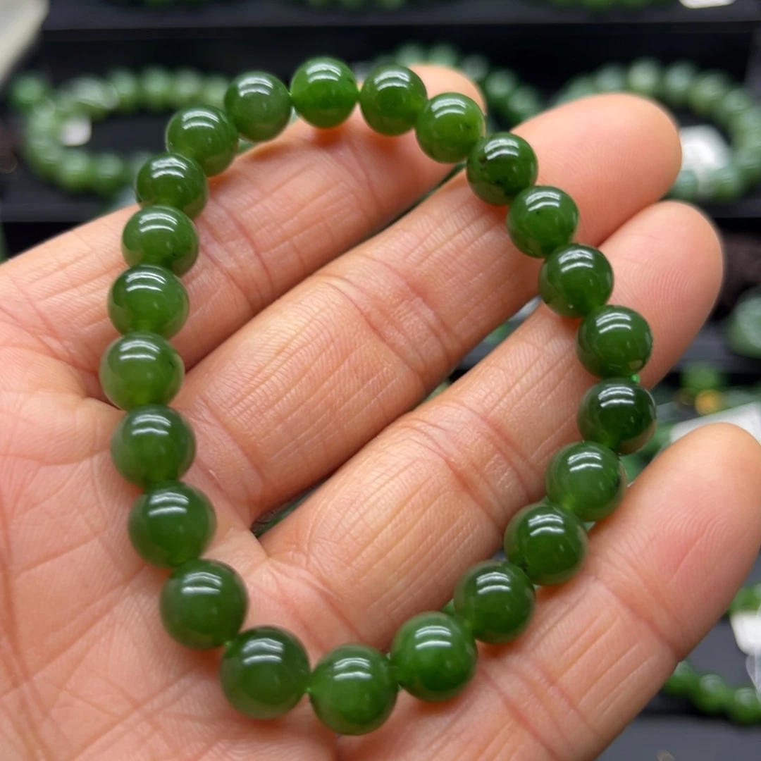 和田玉（碧玉）手链未镶嵌