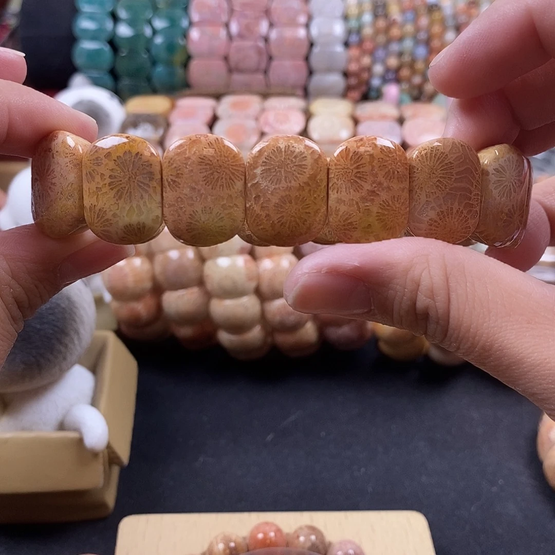 硅化珊瑚（珊瑚玉）未镶嵌手牌  上新 29