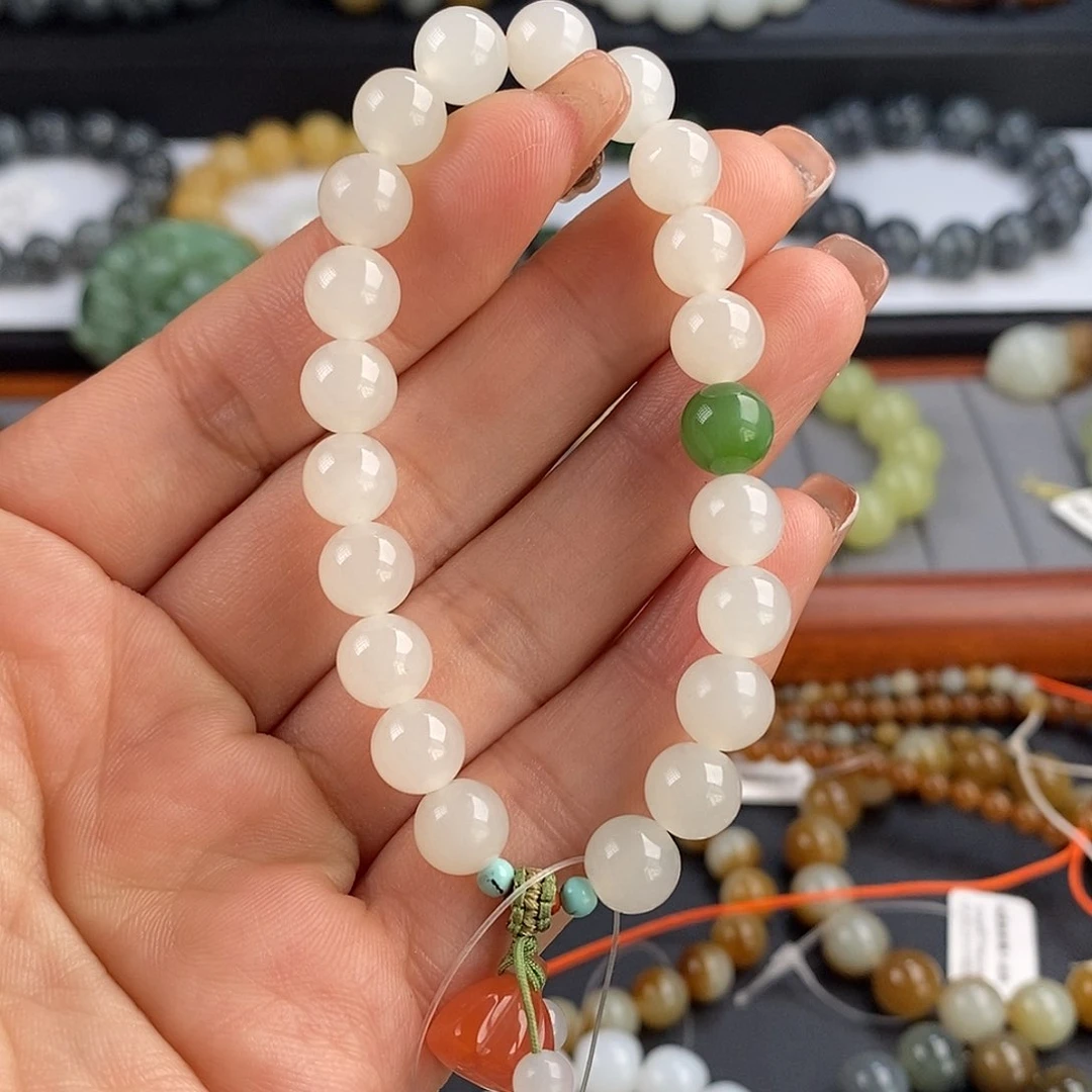 和田玉手串未镶嵌