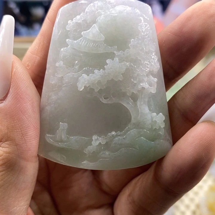 翡翠未镶嵌吊坠(不含链)豪**咪1614