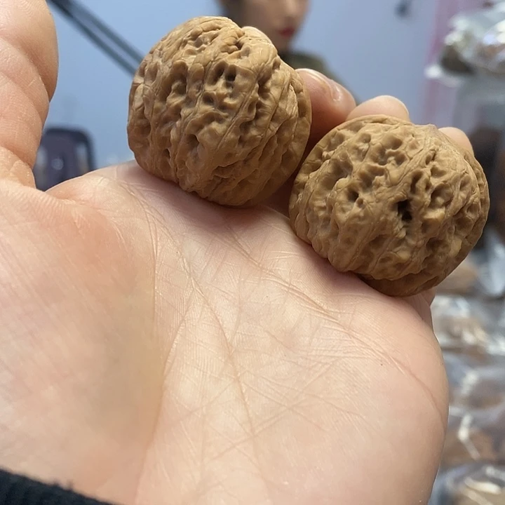 把件文玩核桃35闷尖石墩小众