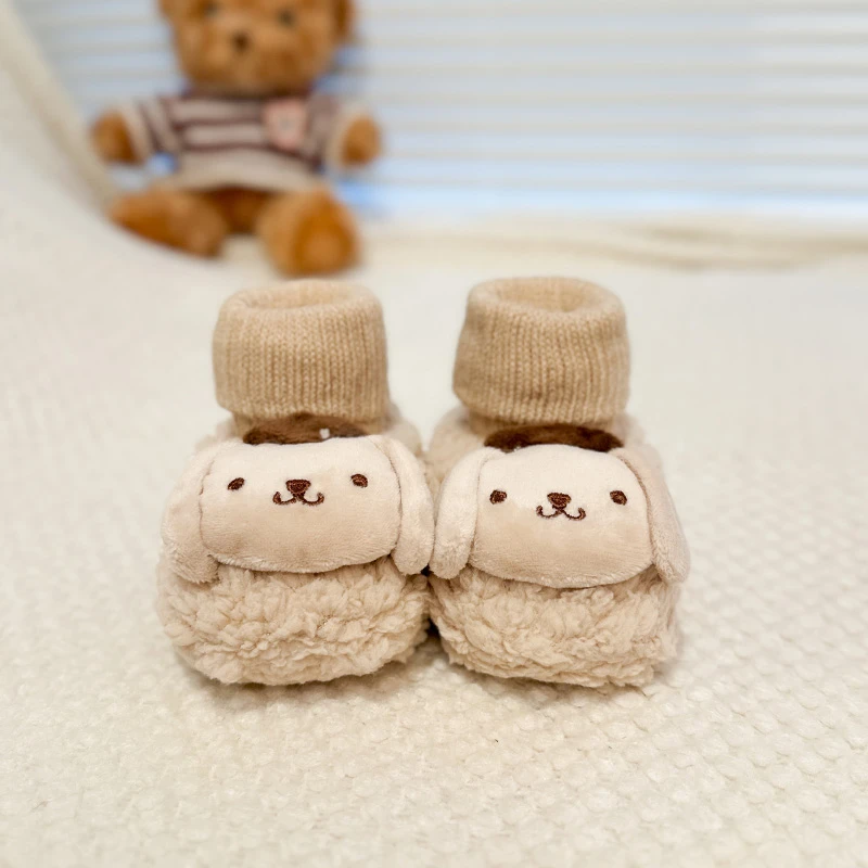 婴儿鞋子冬季加绒棉鞋0-12个月宝宝步前鞋防掉加厚冬季男女宝宝鞋