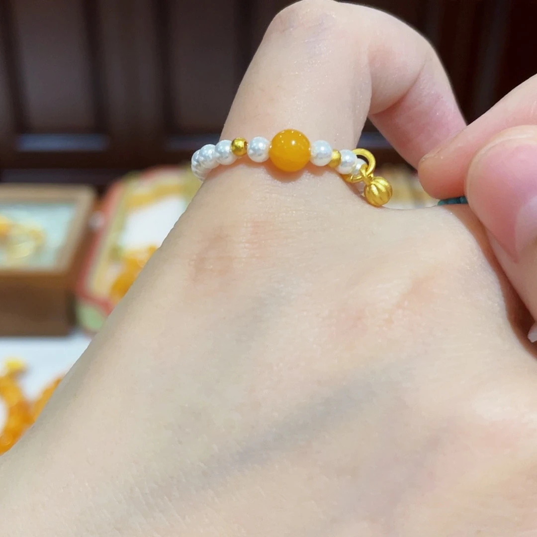 蜜蜡手链未镶嵌手串