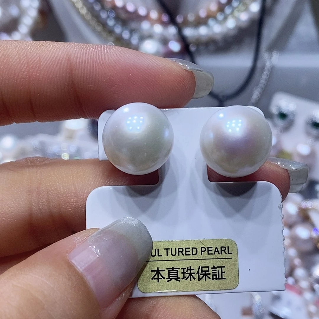 未镶嵌淡水珍珠耳钉