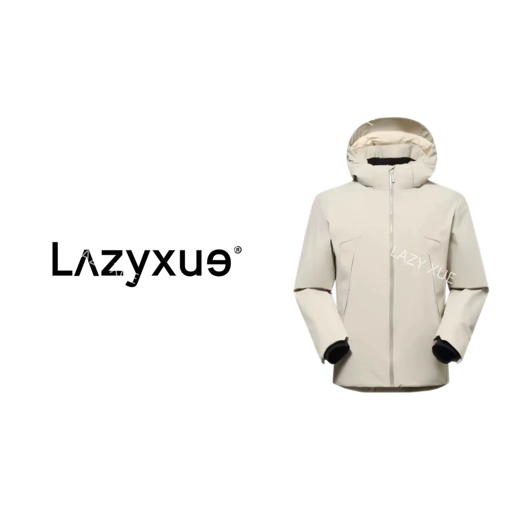LAZYXUE薛懒懒/”两棵树“新款户外休闲可拆卸连帽长袖羽绒服 WT979