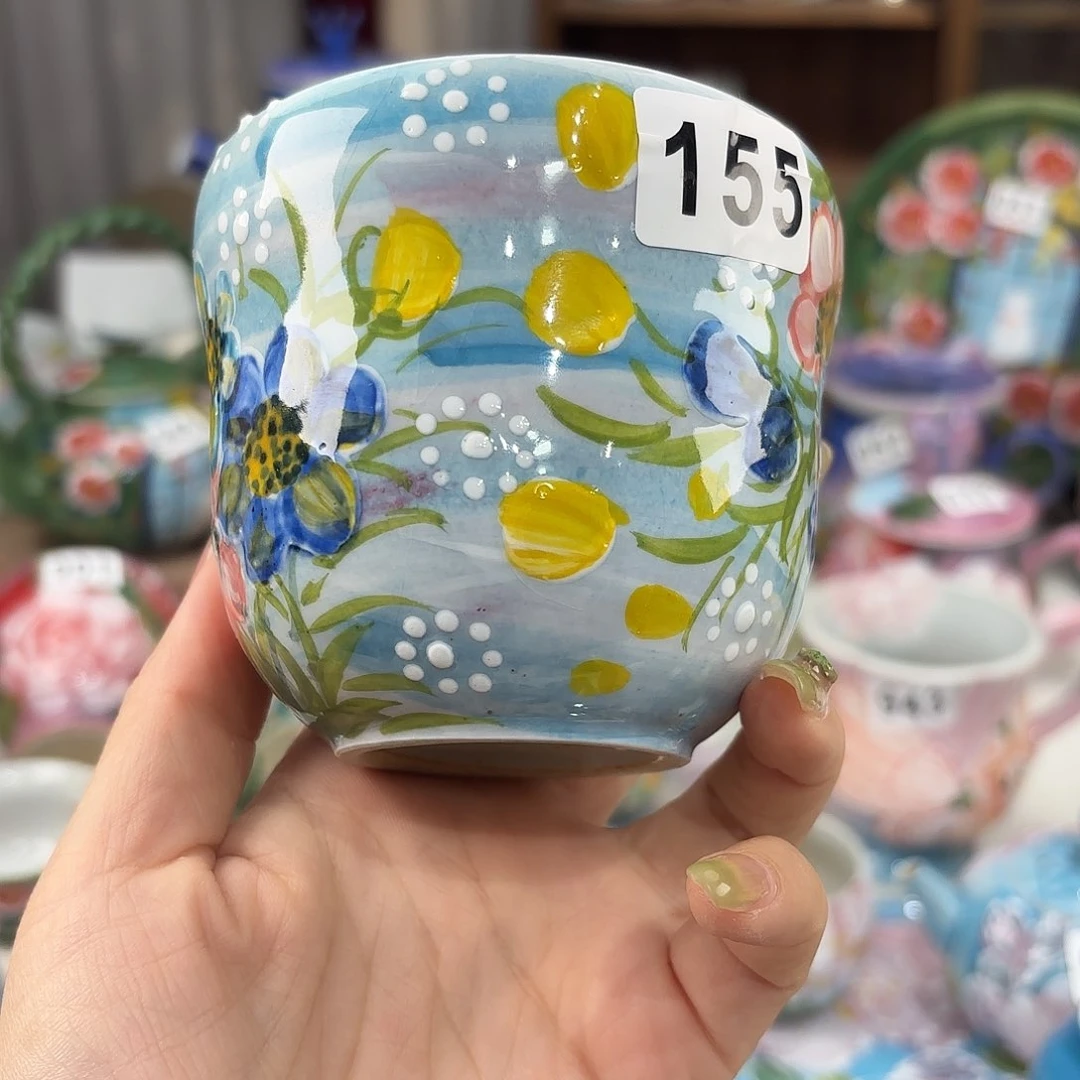 景德镇手绘高温釉下彩陶瓷茶具