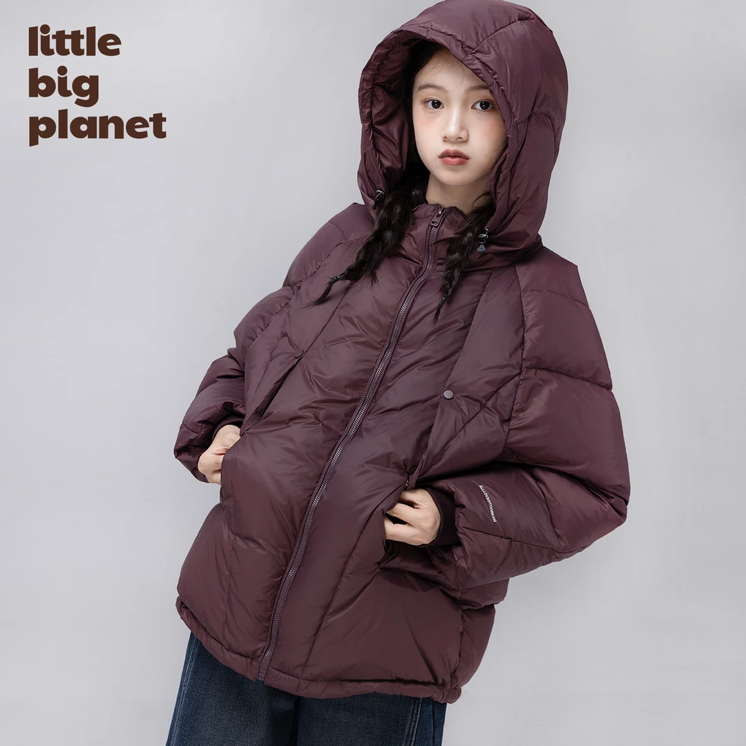 小小大星球童装 轻量蓬松90白鸭绒羽绒服 冬日男女童加厚保暖外套